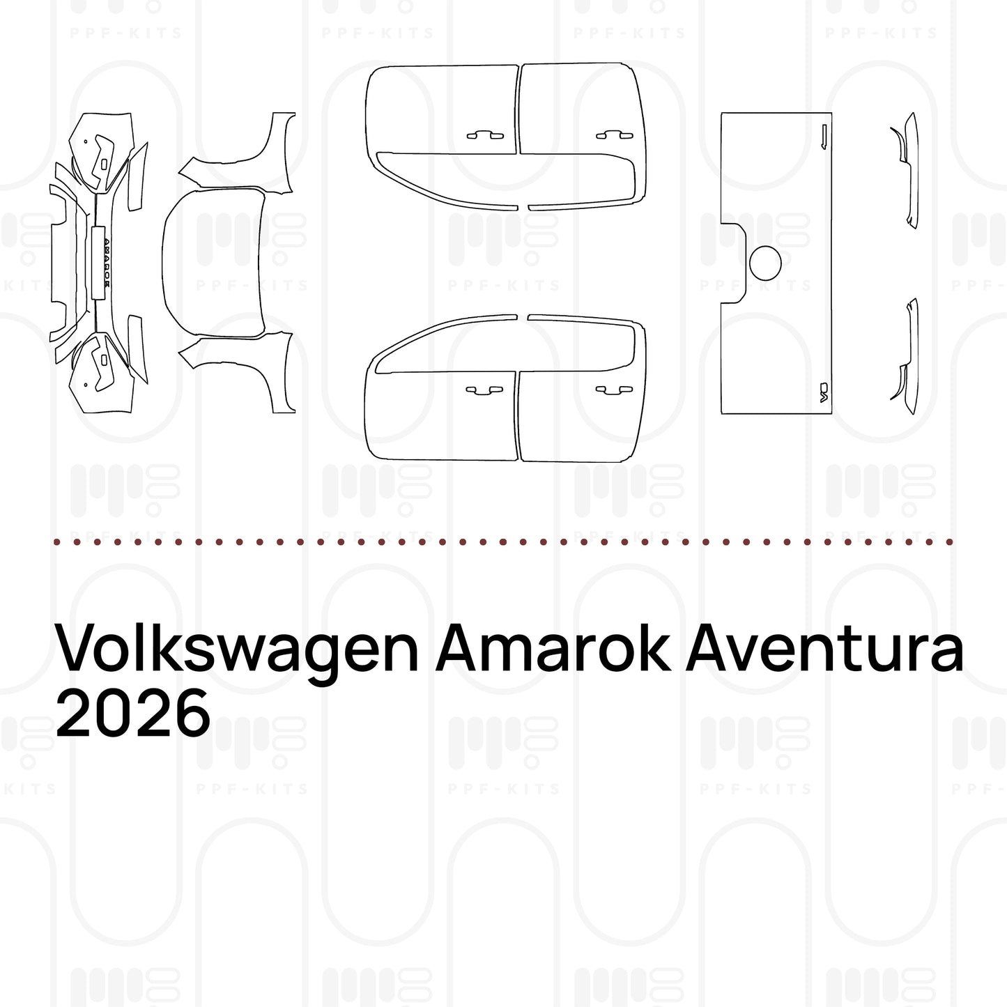 PPF prédécoupé Volkswagen Amarok Aventura 2026