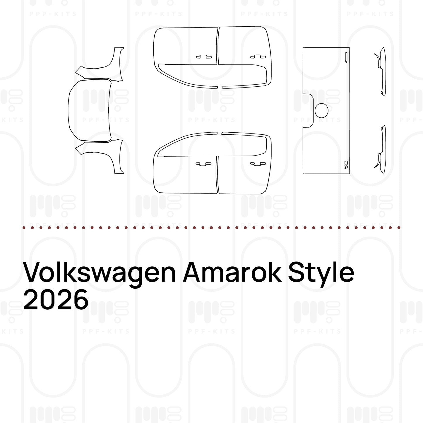 PPF prédécoupé Volkswagen Amarok Style 2026