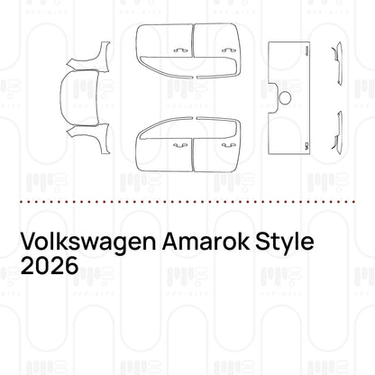 PPF prédécoupé Volkswagen Amarok Style 2026