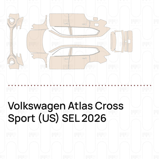 PPF prédécoupé Volkswagen Atlas Cross Sport (US) SEL 2026