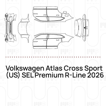 PPF prédécoupé Volkswagen Atlas Cross Sport (US) SEL Premium R-Line 2026