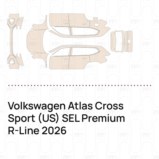 PPF prédécoupé Volkswagen Atlas Cross Sport (US) SEL Premium R-Line 2026