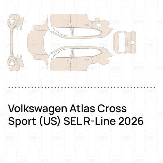 PPF prédécoupé Volkswagen Atlas Cross Sport (US) SEL R-Line 2026