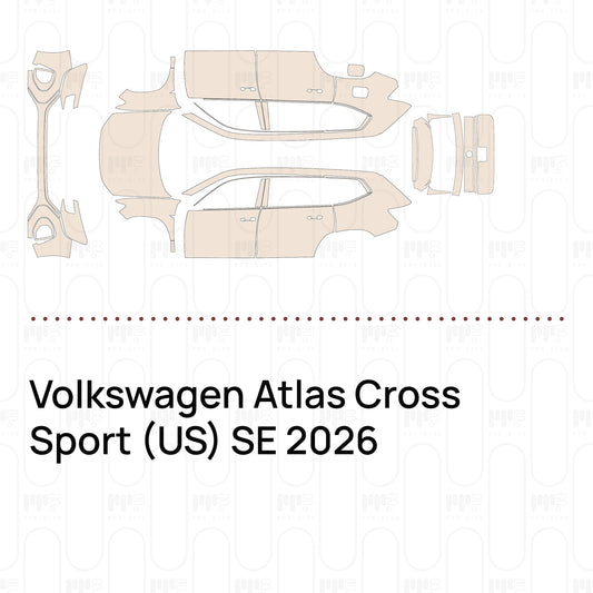 PPF prédécoupé Volkswagen Atlas Cross Sport (US) SE 2026