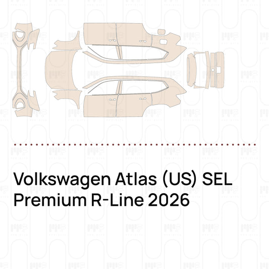 PPF prédécoupé Volkswagen Atlas (US) SEL Premium R-Line 2026