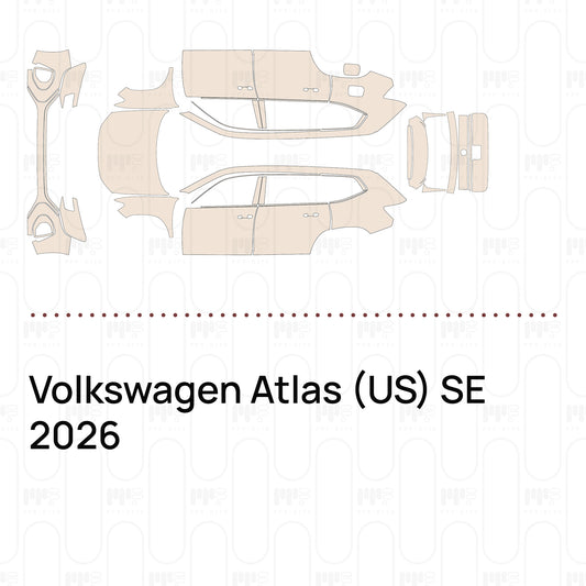 PPF prédécoupé Volkswagen Atlas (US) SE 2026