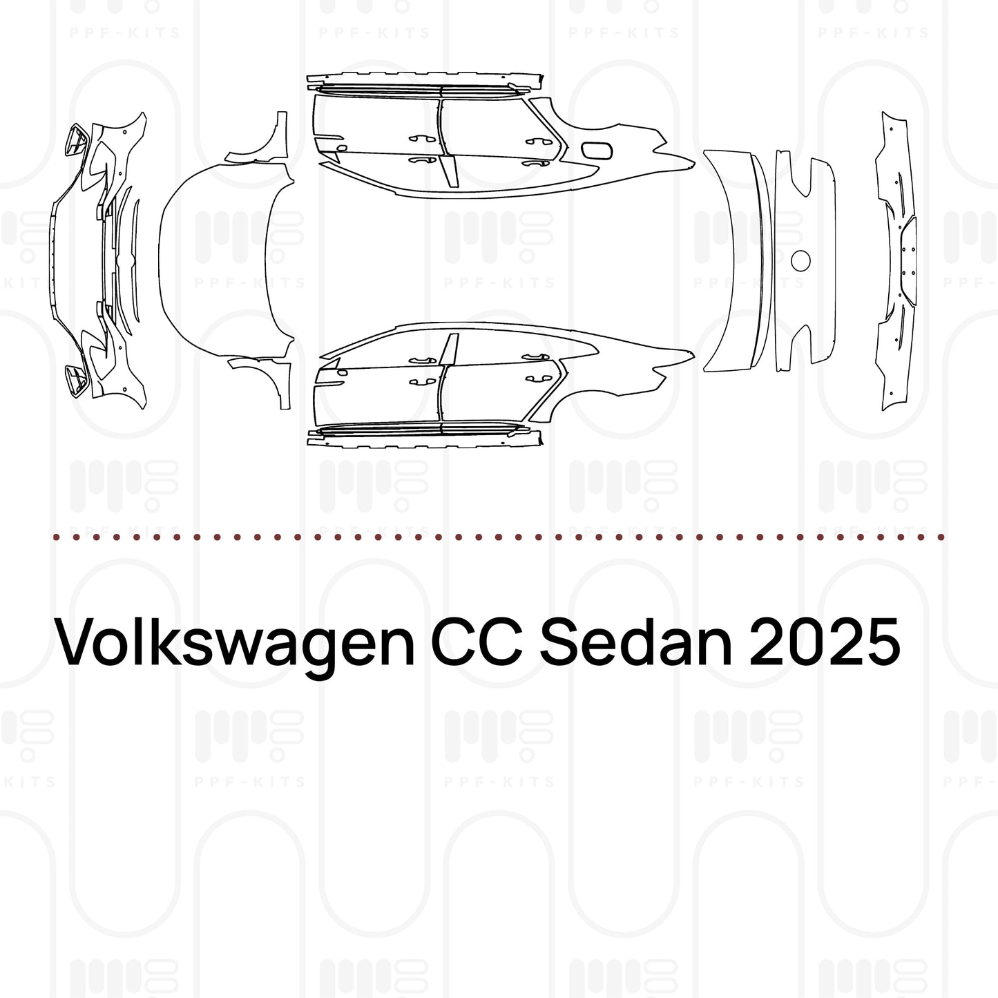 PPF prédécoupé Volkswagen CC Sedan 2025