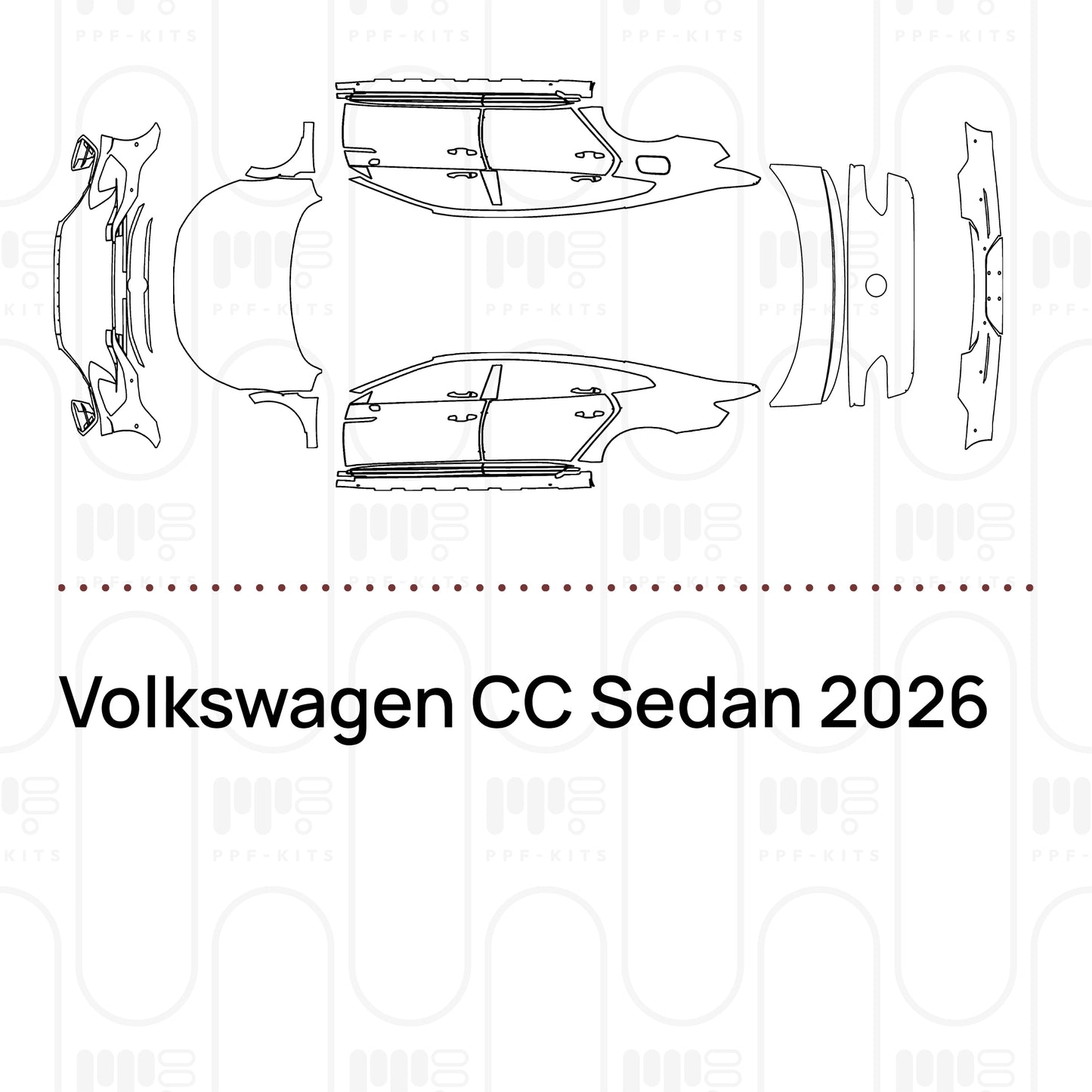 PPF prédécoupé Volkswagen CC Sedan 2026