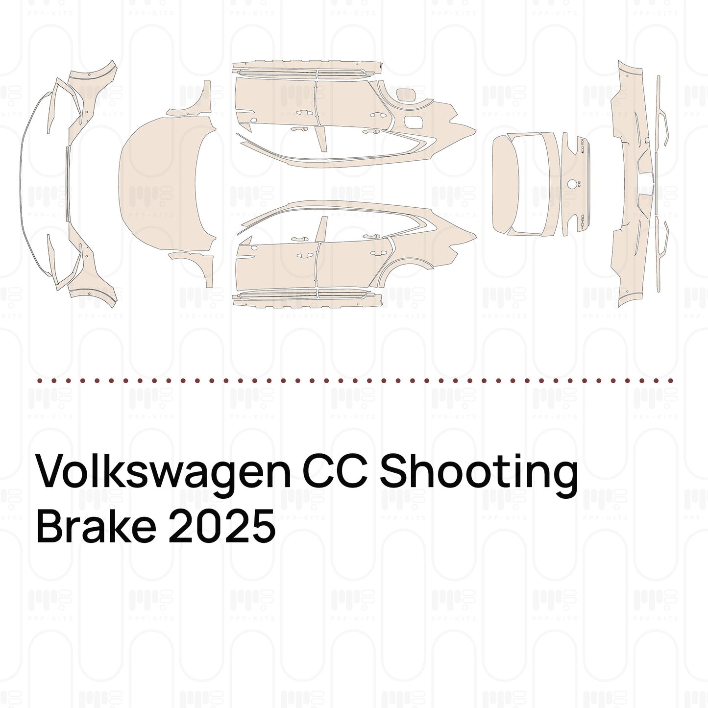 PPF prédécoupé Volkswagen CC Shooting Brake 2025