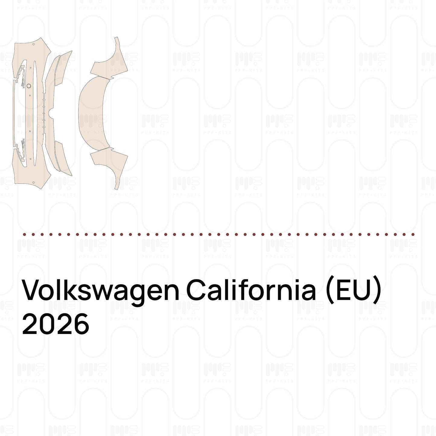 PPF prédécoupé Volkswagen California (EU) 2026