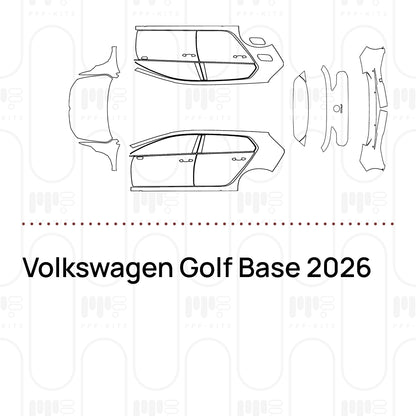 PPF prédécoupé Volkswagen Golf Base 2026