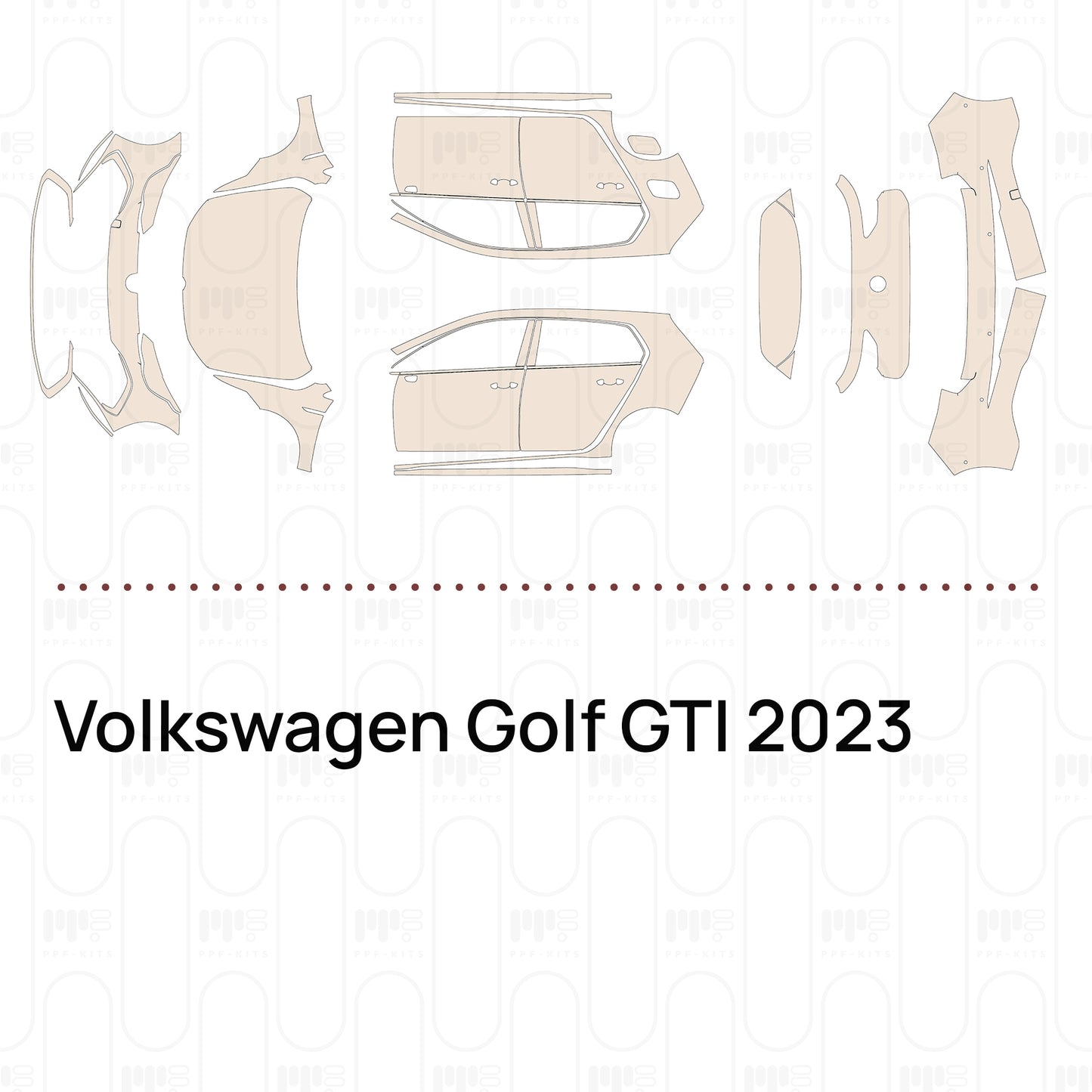 PPF prédécoupé Volkswagen Golf GTI 2023