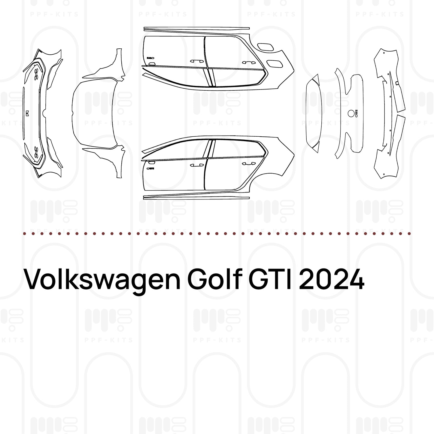PPF prédécoupé Volkswagen Golf GTI 2024