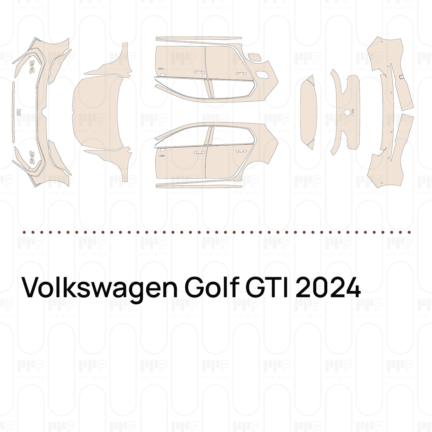 PPF prédécoupé Volkswagen Golf GTI 2024