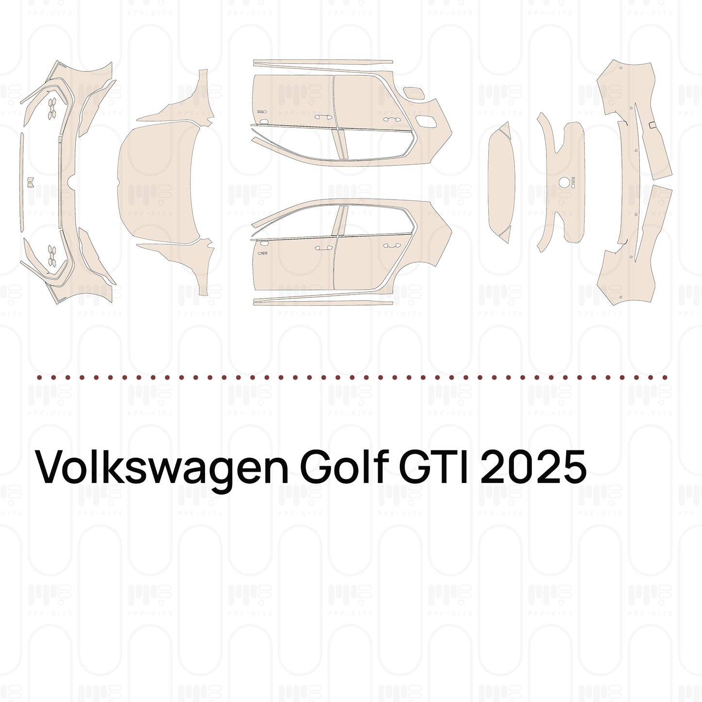 PPF prédécoupé Volkswagen Golf GTI 2025