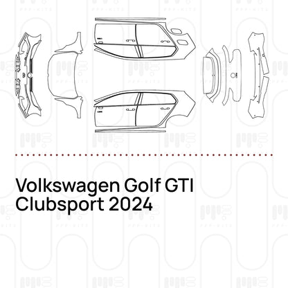 PPF prédécoupé Volkswagen Golf GTI Clubsport 2024