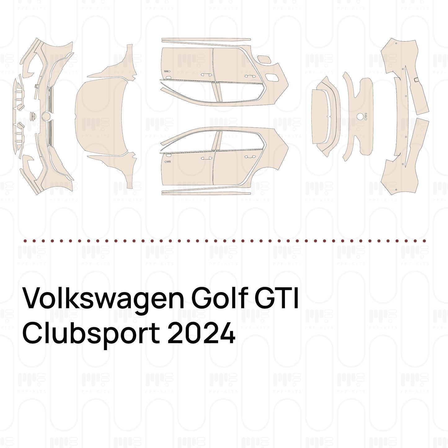 PPF prédécoupé Volkswagen Golf GTI Clubsport 2024