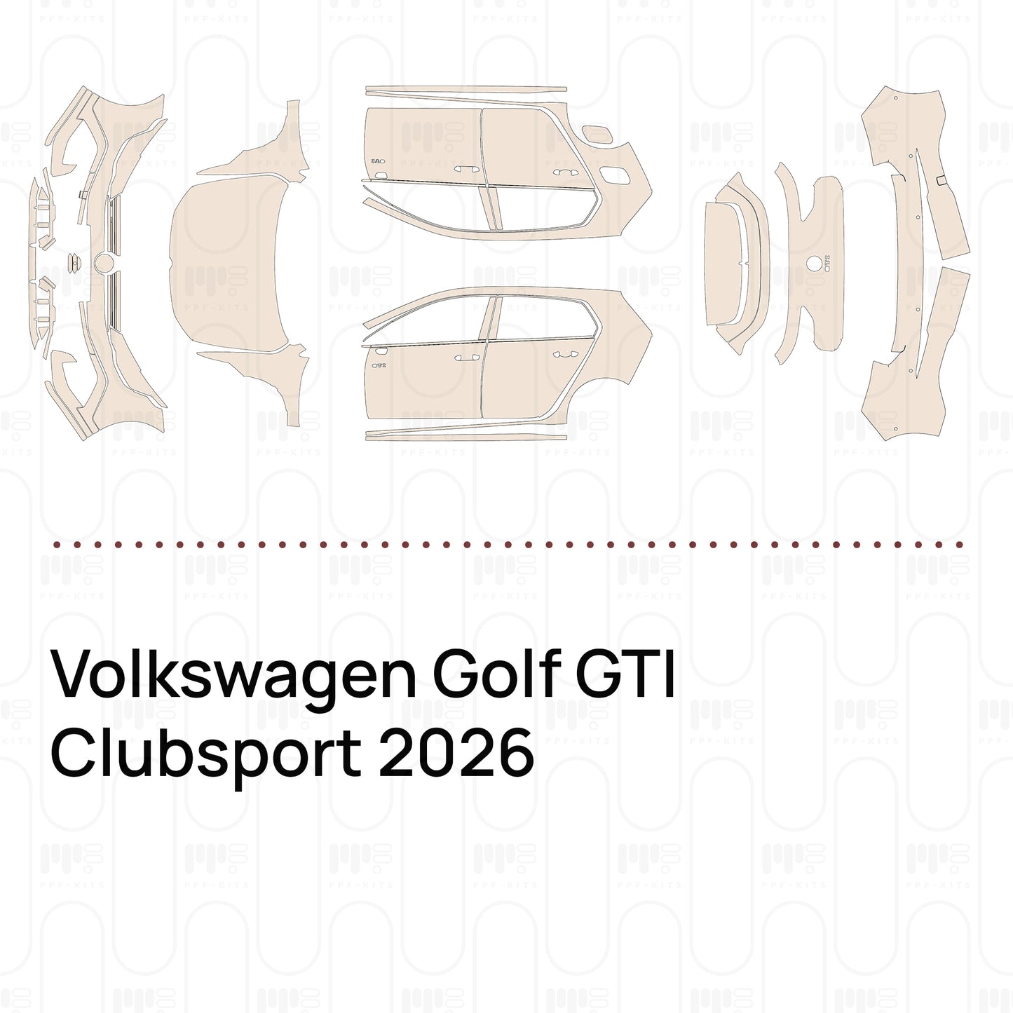 PPF prédécoupé Volkswagen Golf GTI Clubsport 2026