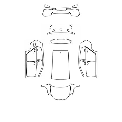 Pre-Cut PPF Volkswagen Golf Golf Base 2018 - PPF-Kits