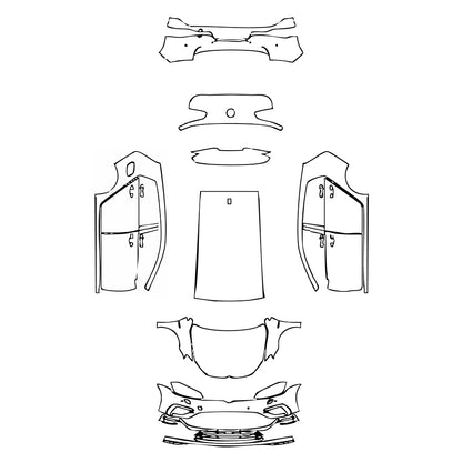 Pre-Cut PPF Volkswagen Golf Golf R 2018 - PPF-Kits