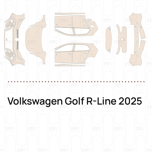 PPF prédécoupé Volkswagen Golf R-Line 2025