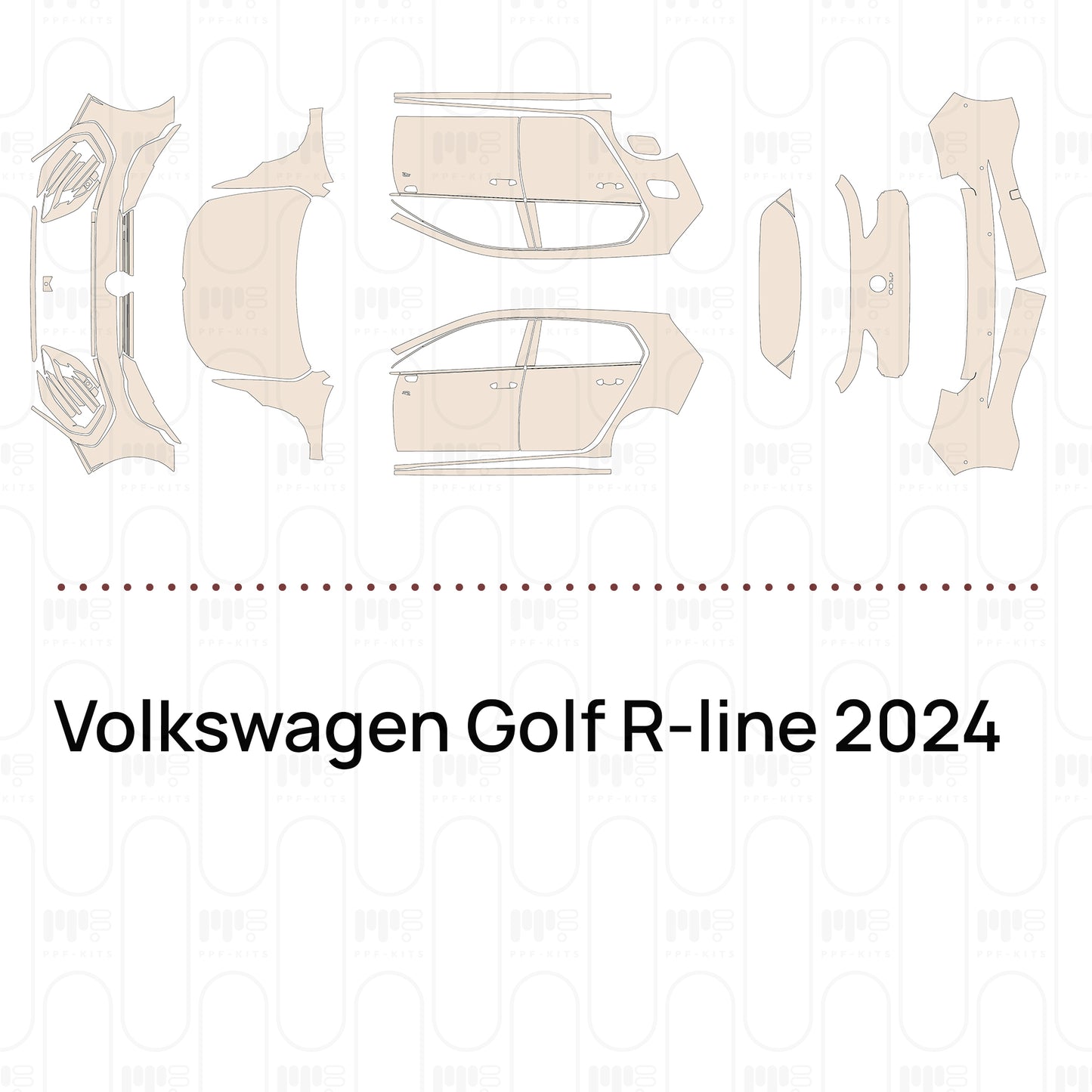 PPF prédécoupé Volkswagen Golf R-line 2024