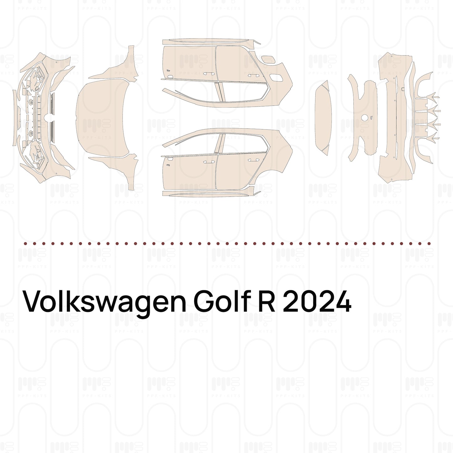 PPF prédécoupé Volkswagen Golf R 2024