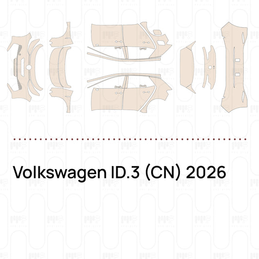 PPF prédécoupé Volkswagen ID.3 (CN) 2026