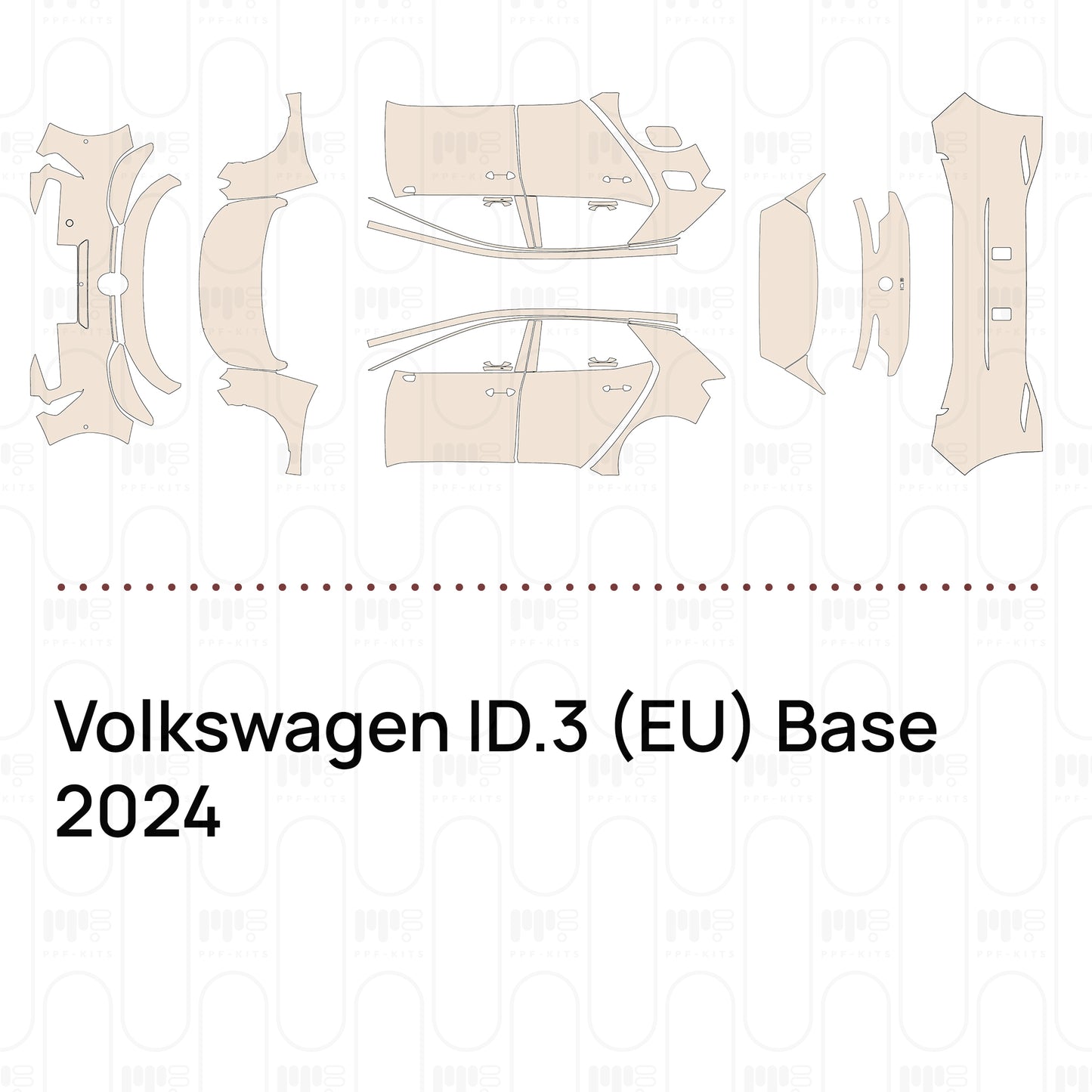 PPF prédécoupé Volkswagen ID.3 (EU) Base 2024