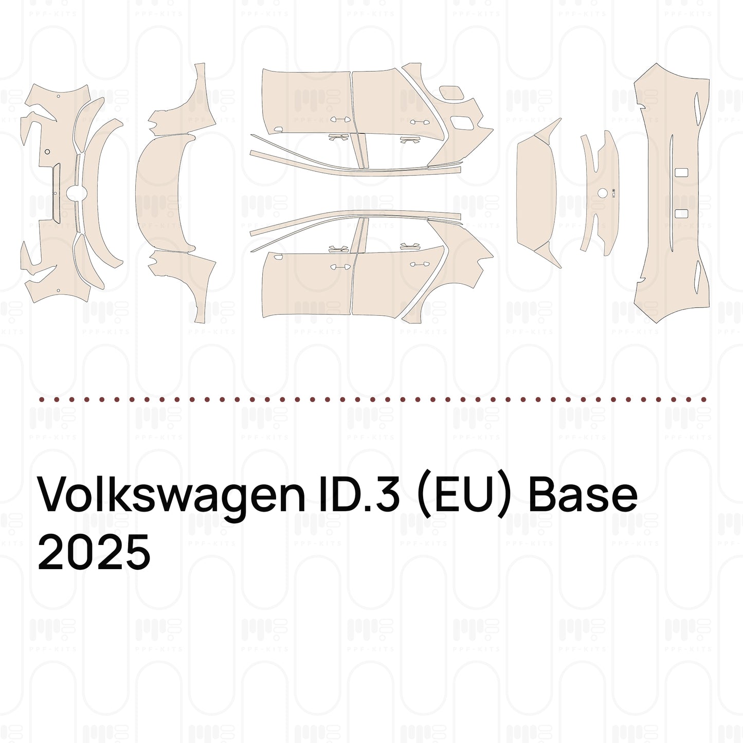 PPF prédécoupé Volkswagen ID.3 (EU) Base 2025
