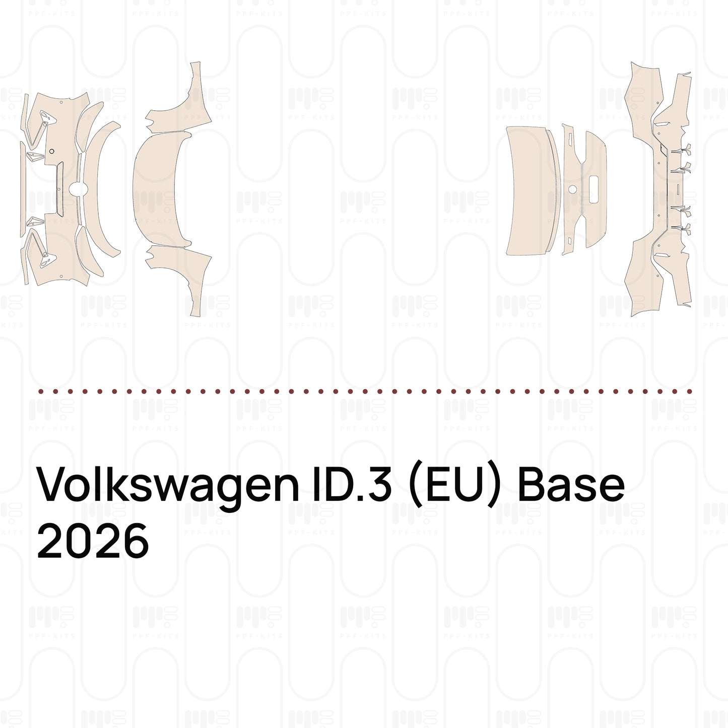 PPF prédécoupé Volkswagen ID.3 (EU) Base 2026