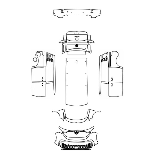 Pre-Cut PPF Volkswagen ID.BUZZ Standard 2023 - PPF-Kits