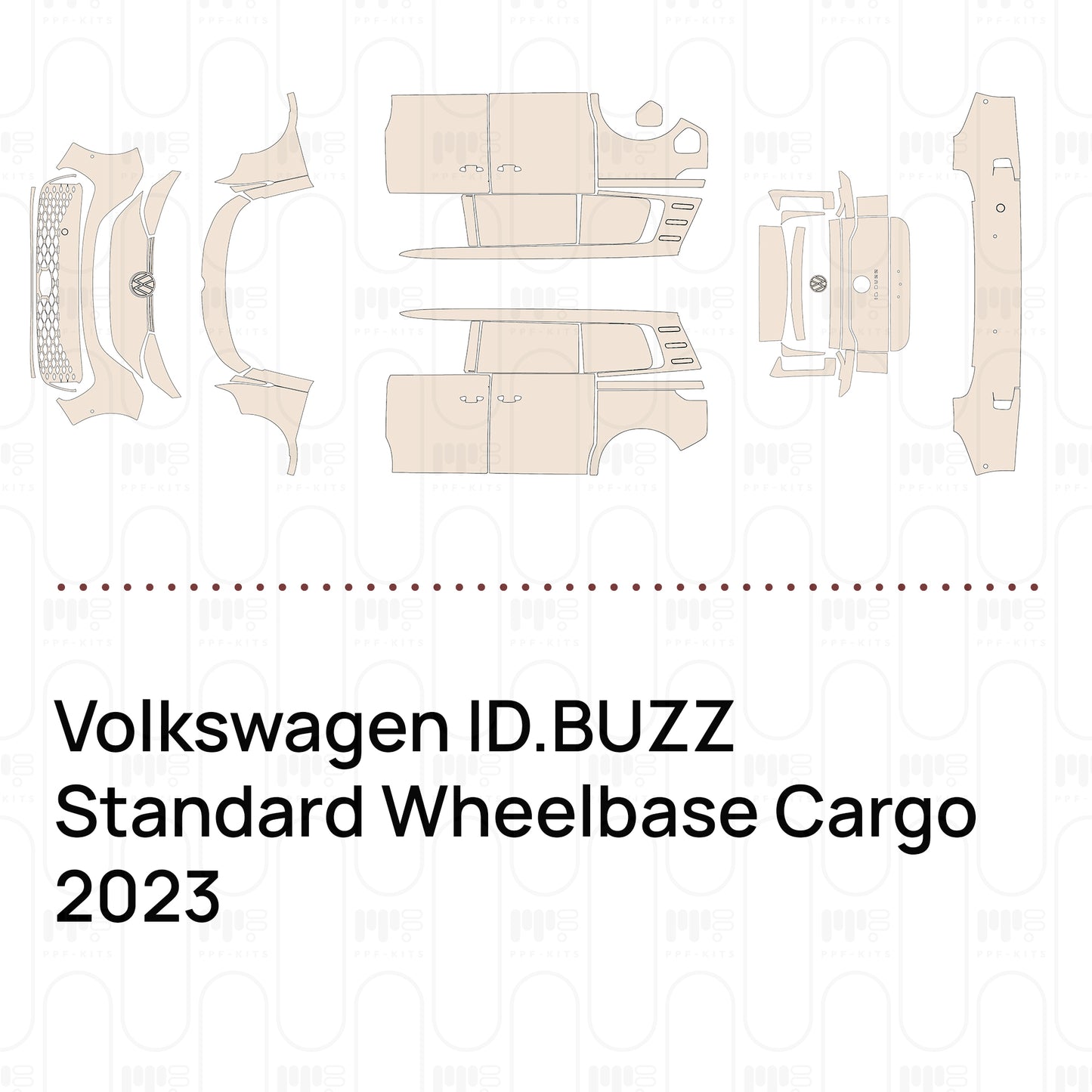 PPF prédécoupé Volkswagen ID.BUZZ Standard Wheelbase Cargo 2023