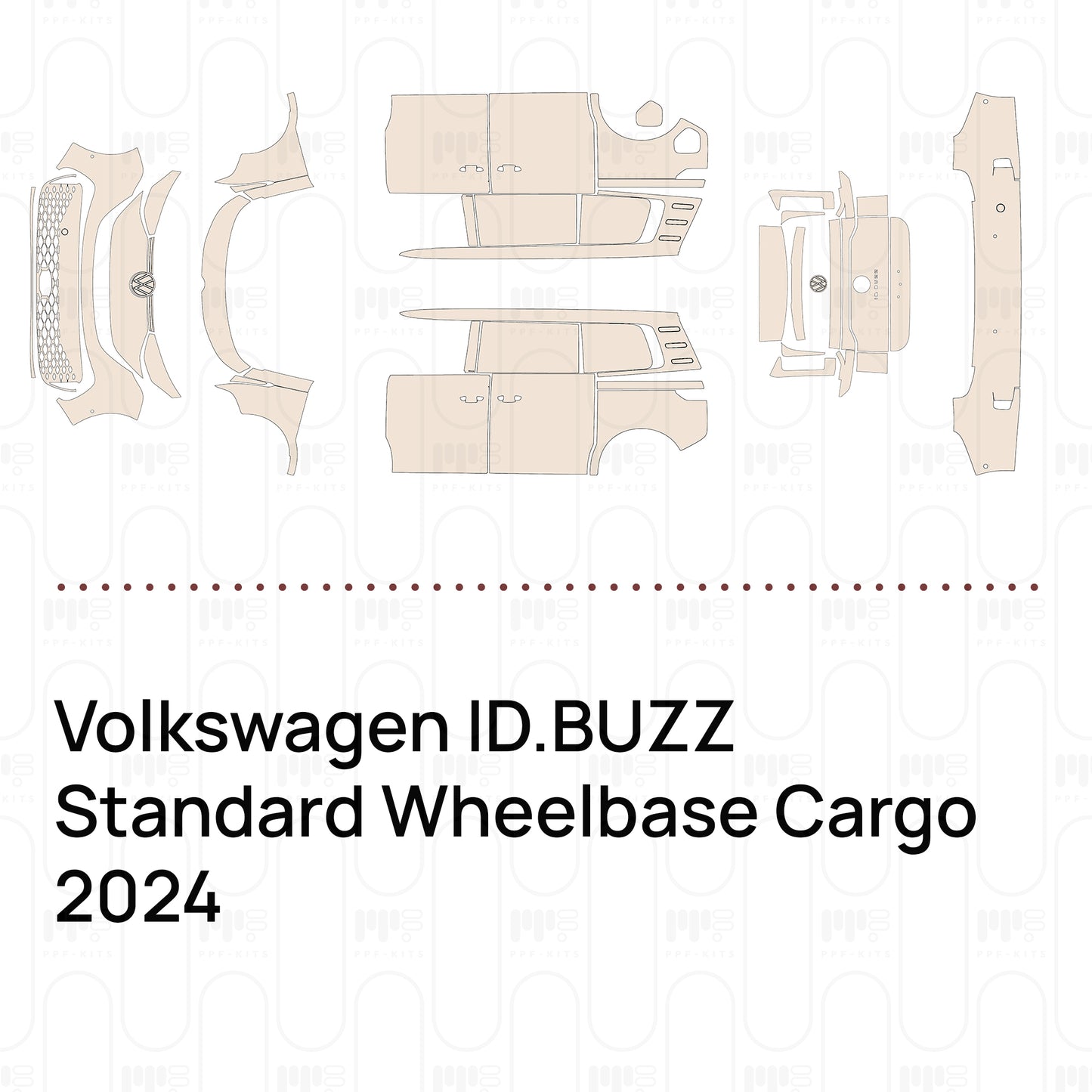 PPF prédécoupé Volkswagen ID.BUZZ Standard Wheelbase Cargo 2024