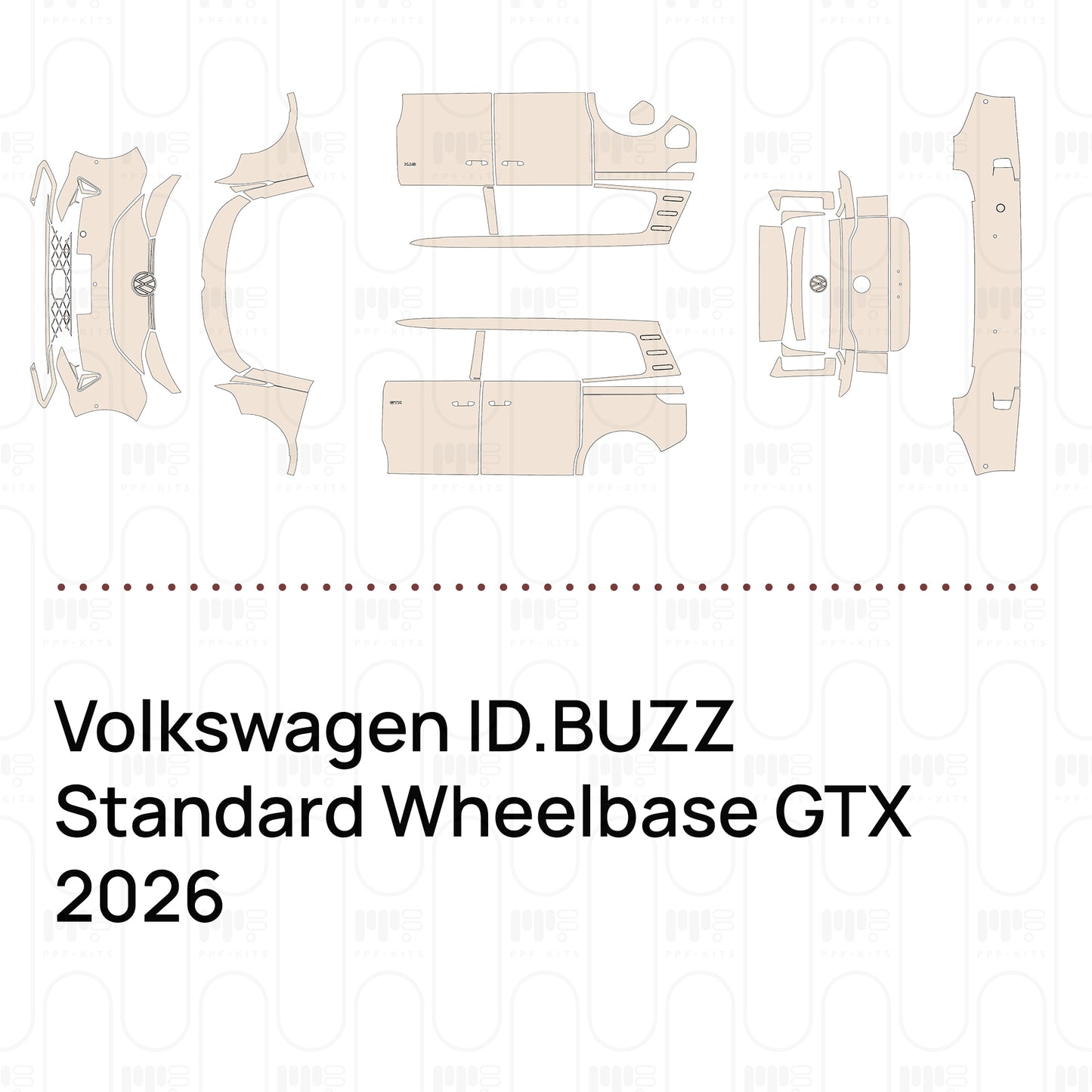 PPF prédécoupé Volkswagen ID.BUZZ Standard Wheelbase GTX 2026