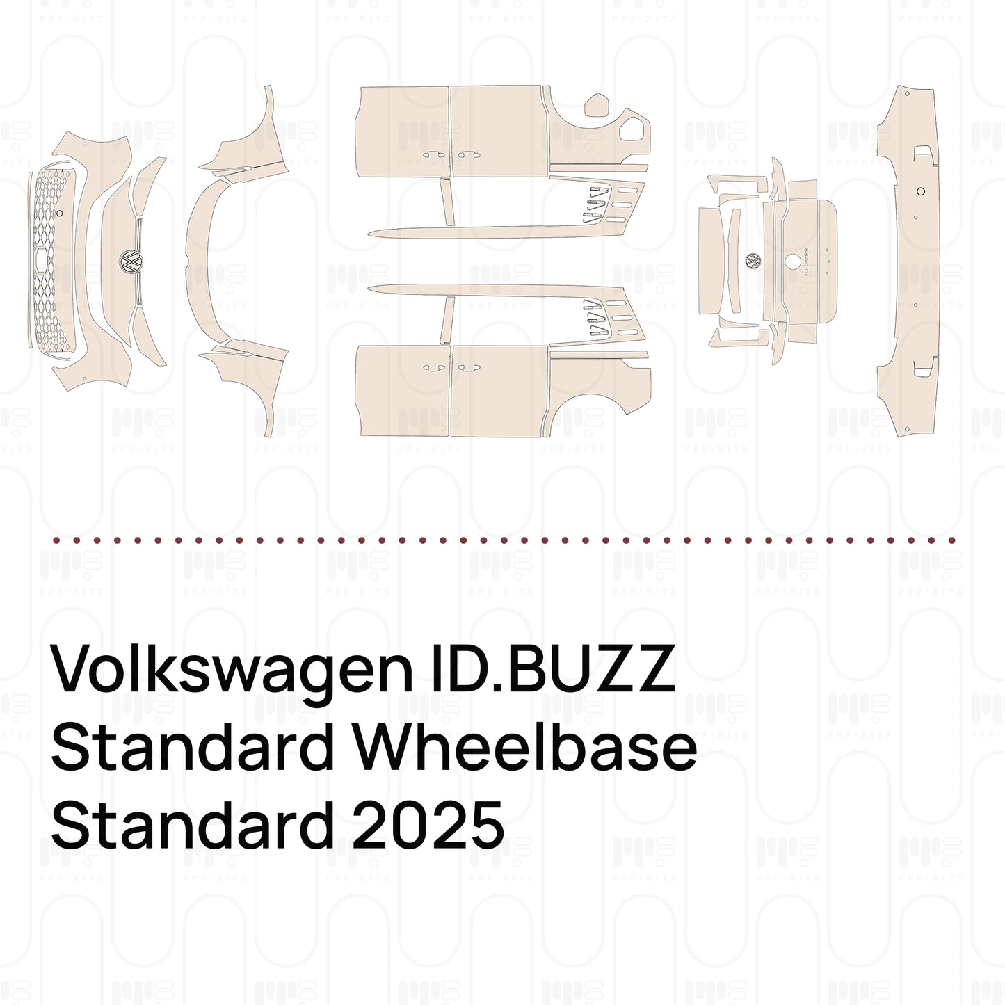 PPF prédécoupé Volkswagen ID.BUZZ Standard Wheelbase Standard 2025