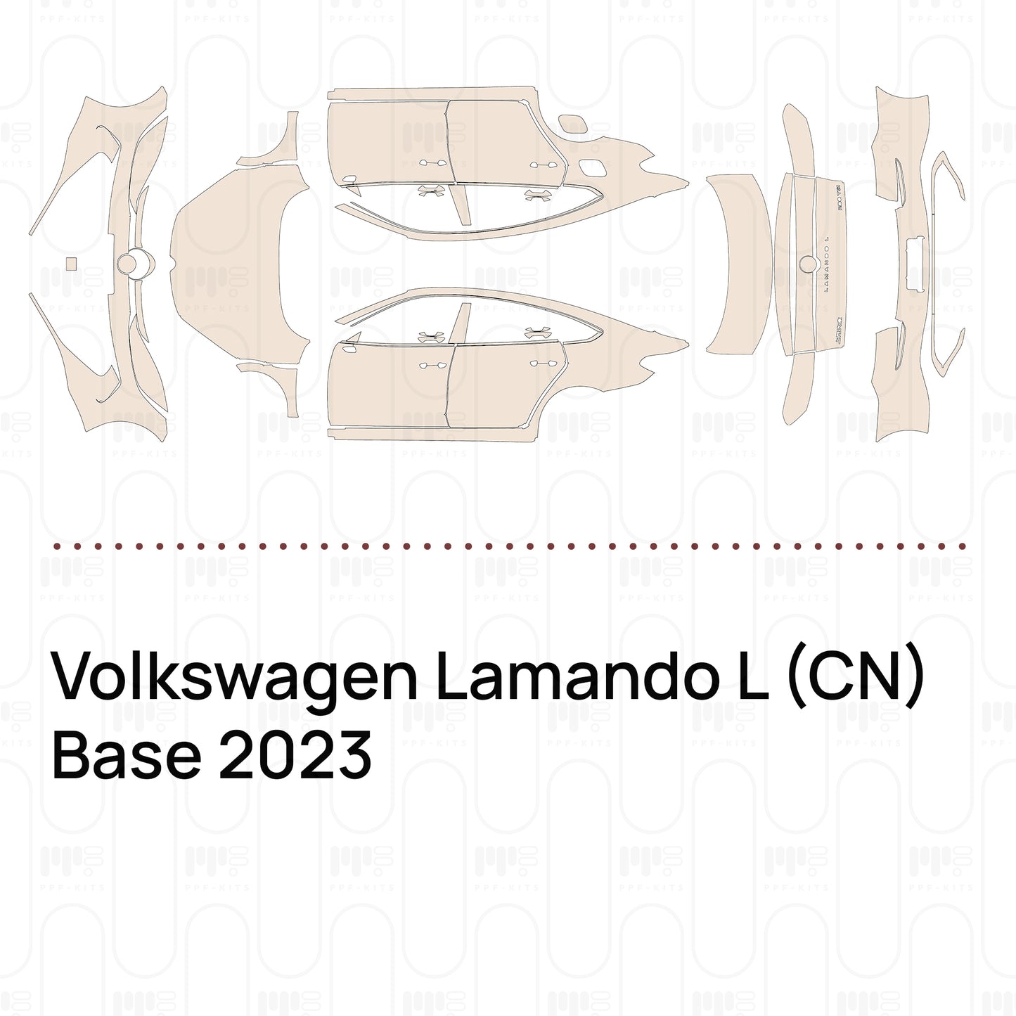 PPF prédécoupé Volkswagen Lamando L (CN) Base 2023