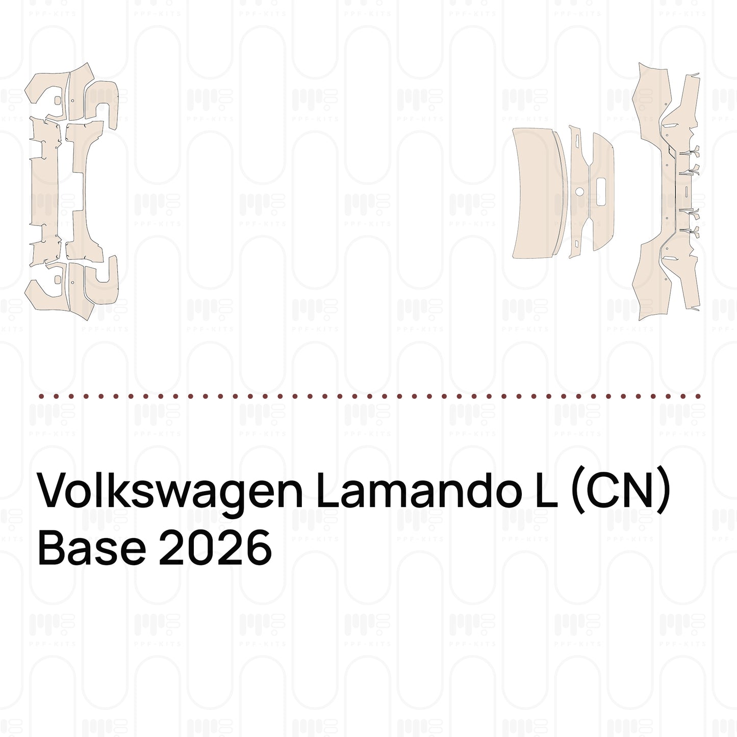 PPF prédécoupé Volkswagen Lamando L (CN) Base 2026