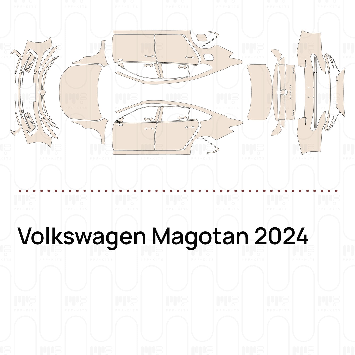 PPF prédécoupé Volkswagen Magotan 2024