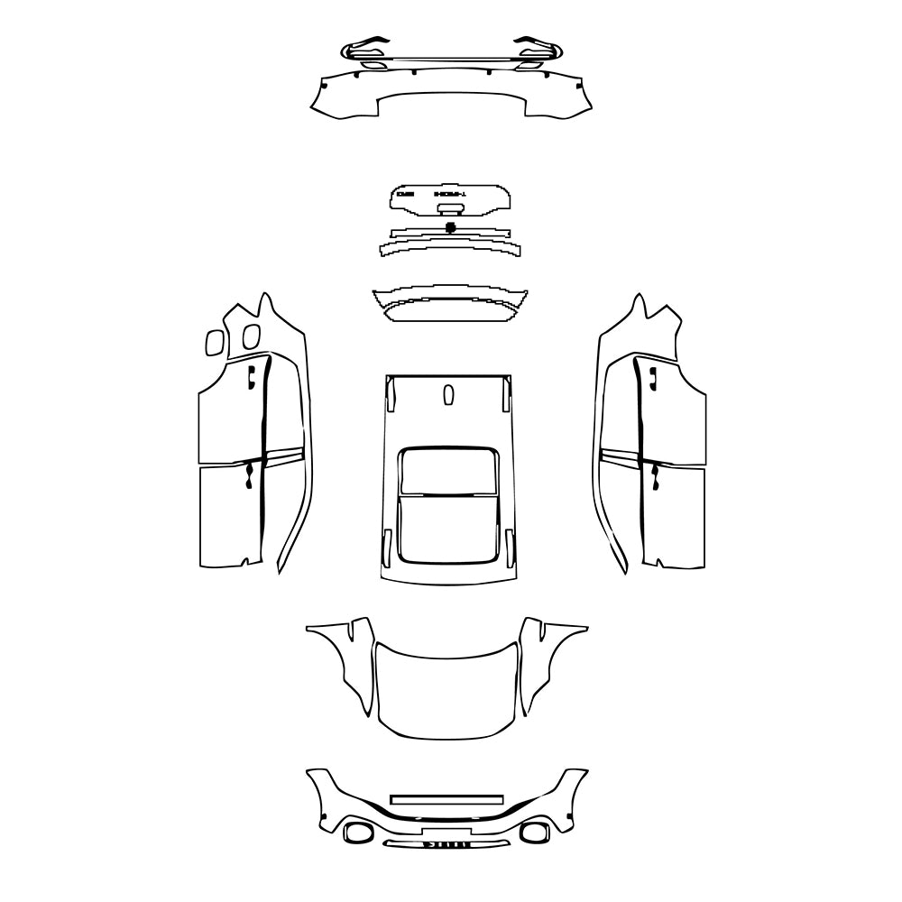 Pre-Cut PPF Volkswagen T-Cross (BR) 2023 - PPF-Kits