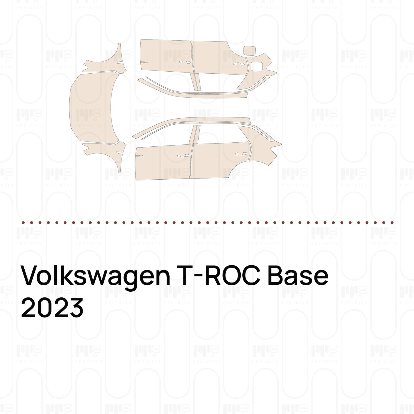 PPF prédécoupé Volkswagen T-ROC Base 2023