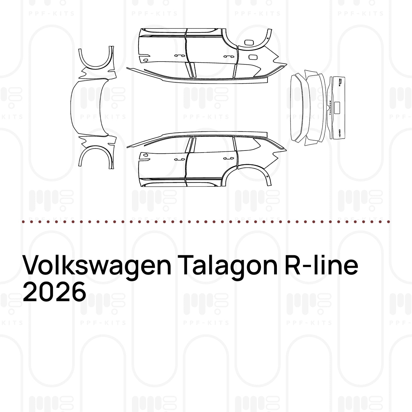 PPF prédécoupé Volkswagen Talagon R-line 2026