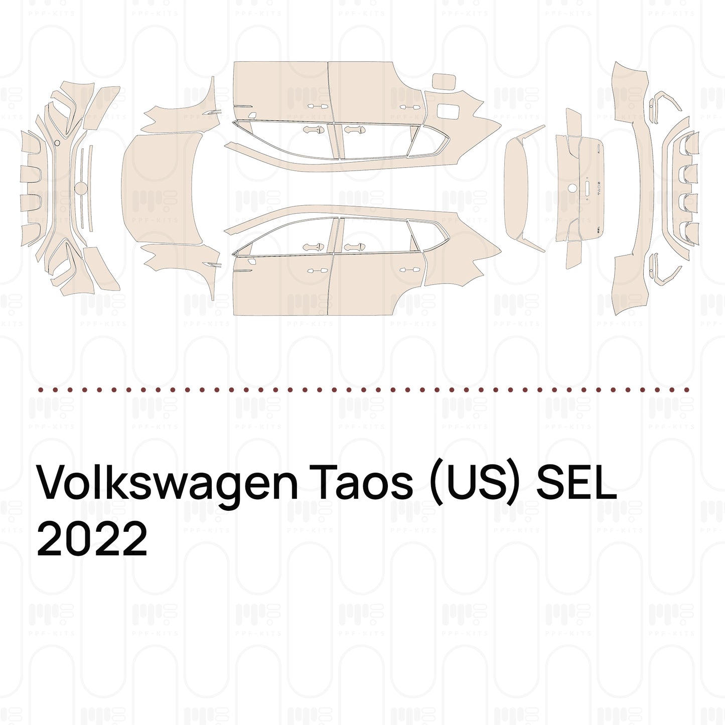 PPF prédécoupé Volkswagen Taos (US) SEL 2022