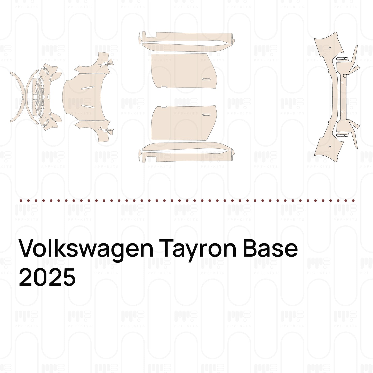 PPF prédécoupé Volkswagen Tayron Base 2025