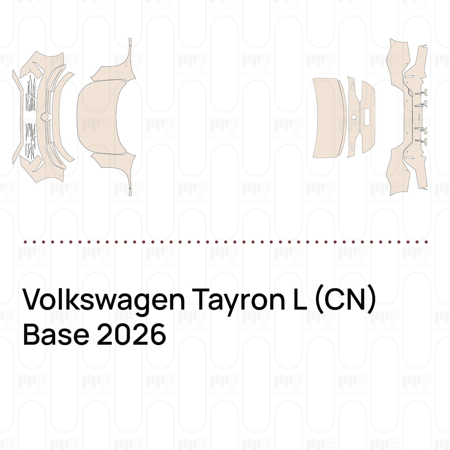 PPF prédécoupé Volkswagen Tayron L (CN) Base 2026