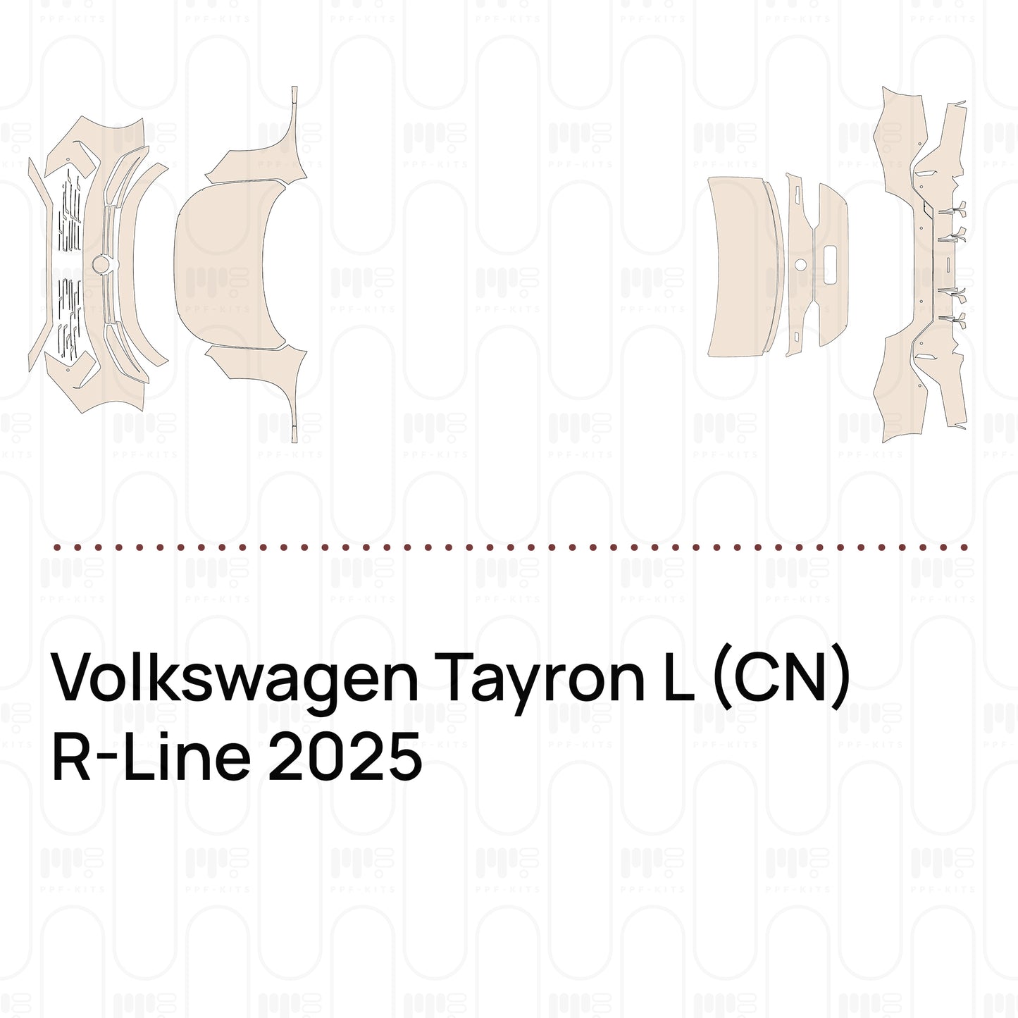 PPF prédécoupé Volkswagen Tayron L (CN) R-Line 2025