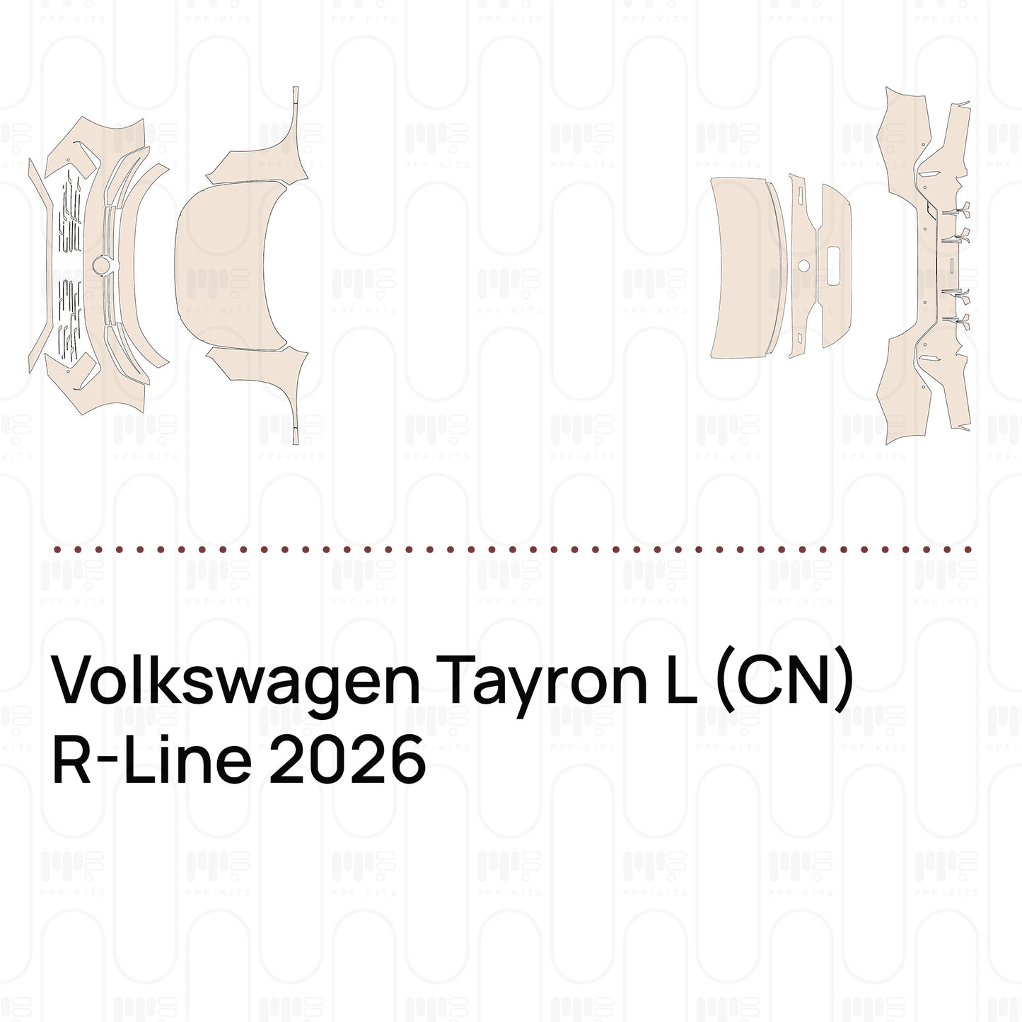 PPF prédécoupé Volkswagen Tayron L (CN) R-Line 2026