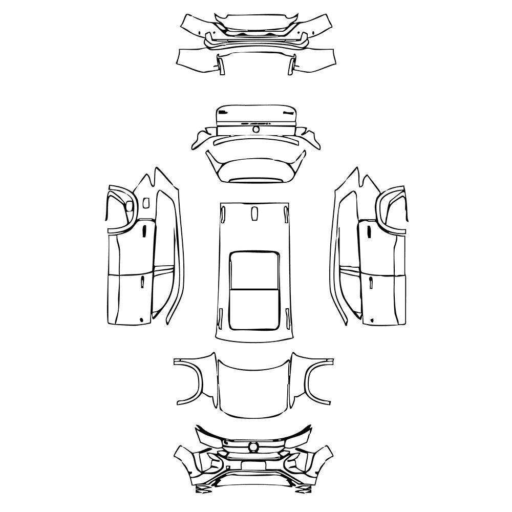 Pre-Cut PPF Volkswagen Teramont Pro R-Line 2025 - PPF-Kits
