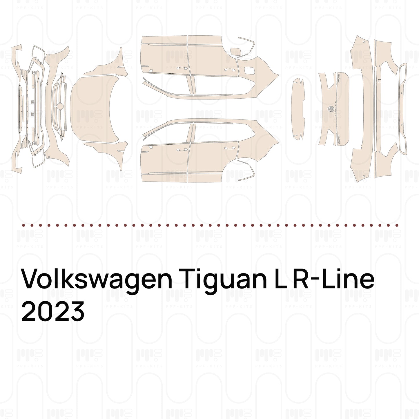 PPF prédécoupé Volkswagen Tiguan L R-Line 2023