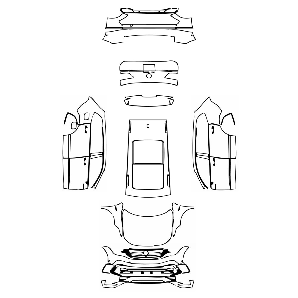 Pre-Cut PPF Volkswagen Tiguan (US) SEL R-line 2022 - PPF-Kits